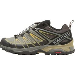 Salomon X ULTRA 3 GTX Obuwie hikingowe castor gray/beluga/green sulphur. Szare buty sportowe męskie Salomon, z materiału, outdoorowe. Za 659,00 zł.