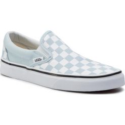 Tenisówki VANS - Ua Classic Slip-On Checkerboard VN0A38F7QCK1M Niebieski. Niebieskie półbuty damskie Vans, bez wzorów, z gumy, bez zapięcia. W wyprzedaży za 199,00 zł.