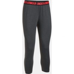 Legginsy sportowe damskie: Under Armour Legginsy damskie Featherweight Fleece Crop szare r. S (1294505-092)