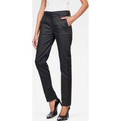 G-Star Raw - Spodnie. Czarne spodnie damskie G-Star RAW, z haftami, z elastanu, retro. W wyprzedaży za 449,90 zł.