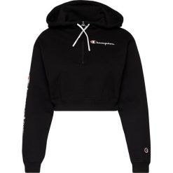 Bluza Champion Half Zip-Up Script Logo 112641. Czarne bluzy damskie Champion, l, bez wzorów, z bawełny, bez rękawów, bez kaptura. Za 289,00 zł.