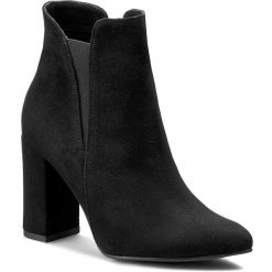 Botki KARINO - 1905/003-F Czarny. Czarne buty zimowe damskie marki Karino, ze skóry, na obcasie. W wyprzedaży za 239,00 zł.
