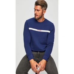 Wrangler - Bluza. Niebieskie bluzy męskie Wrangler, m, z nadrukiem, z bawełny, z okrągłym kołnierzem, bez rękawów, bez kaptura. Za 219,90 zł.