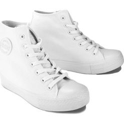 BIG STAR FF274A192 biały, trampki, sneakersy damskie. Białe koturny damskie BIG STAR. Za 109,90 zł.