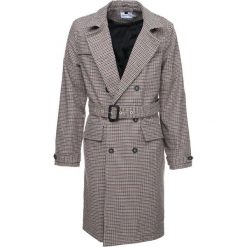 Topman DOGTOOTH CHCK Płaszcz wełniany /Płaszcz klasyczny light brown. Brązowe płaszcze wełniane męskie marki Topman, m, klasyczne. Za 419,00 zł.