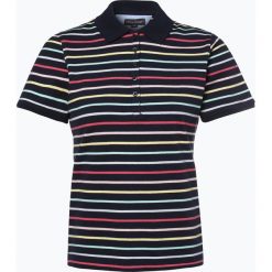 Franco Callegari - Damska koszulka polo, niebieski. Niebieskie koszulki damskie Franco Callegari, bez wzorów, prążkowane, klasyczne, polo, bez rękawów. Za 129,95 zł.