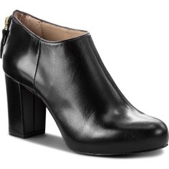 Półbuty UNISA - Nicolas F18 Na Black Napasilk. Czarne półbuty damskie skórzane marki Unisa, eleganckie, na obcasie. W wyprzedaży za 359,00 zł.
