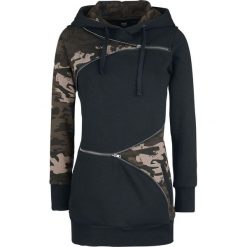 Bluzy rozpinane damskie: Black Premium by EMP Zip Zip Bluza z kapturem damska czarny