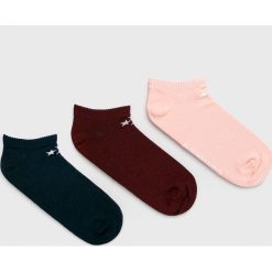 Converse - Skarpetki (3-pack). Brązowe skarpetki damskie Converse, bez wzorów, z elastanu. Za 39,90 zł.