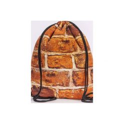 Worek cegły. Pomarańczowe plecaki damskie Gawka made by hand, bez wzorów, z bawełny. Za 55,00 zł.