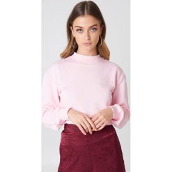 NA-KD Basic Bluza basic - Pink. Różowe bluzy rozpinane damskie NA-KD Basic, prążkowane. Za 100,95 zł.