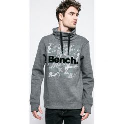 Bench - Bluza. Szare bluzy męskie Bench, xl, z nadrukiem, z bawełny, z okrągłym kołnierzem, bez rękawów, bez kaptura. W wyprzedaży za 99,90 zł.