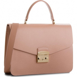 Torebka FURLA - Metropolis 962772 B BOO9 ARE Moonstone. Różowe torebki klasyczne damskie Furla, bez wzorów, ze skóry, klasyczne, na ramię, bez dodatków. W wyprzedaży za 849,00 zł.