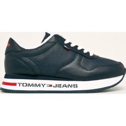 Tommy Jeans - Buty. Niebieskie buty sportowe damskie Tommy Jeans, bez wzorów, z jeansu, sportowe. Za 449,90 zł.
