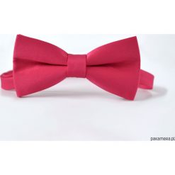 Beetroot. Amarantowa mucha z matowej satyny. Różowe muszki męskie marki Pakamera, bez wzorów, z satyny, klasyczne. Za 69,00 zł.