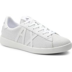 Sneakersy ARMANI EXCHANGE - XUX016 XCC54 A222 White/White. Białe sneakersy męskie Armani Exchange, na co dzień, bez wzorów, ze skóry ekologicznej, bez zapięcia. Za 559,00 zł.