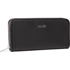 Duży Portfel Damski LIU JO - Xl Zip Around AA0089 E0221 Nero 22222. Czarne portfele damskie Liu Jo, bez wzorów, ze skóry ekologicznej. Za 329,00 zł.