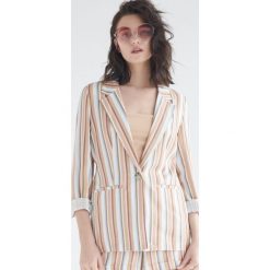 Marynarka jednorzędowa oversize - Wielobarwny. Marynarki damskie Sinsay, s, bez wzorów. W wyprzedaży za 49,99 zł.