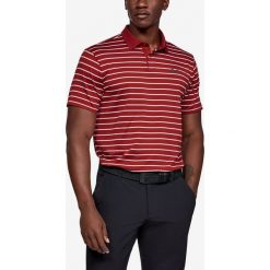 Under Armour Performance Polo Koszulka Czerwony. Czerwone podkoszulki męskie Under Armour, l, w paski, z elastanu, polo, bez rękawów. Za 274,95 zł.