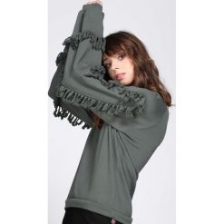 Bluzy damskie: Ciemnozielona Bluza Love Me