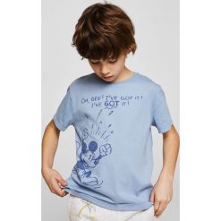 Mango Kids - T-shirt dziecięcy Got 110-164 cm. Szare t-shirty chłopięce marki Mango Kids, z nadrukiem, z bawełny, z okrągłym kołnierzem. W wyprzedaży za 29,90 zł.
