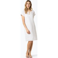 Marc O'Polo - Damska sukienka lniana, czarny. Czarne sukienki damskie Marc O'Polo, bez wzorów, z materiału, polo, bez rękawów. Za 619,95 zł.