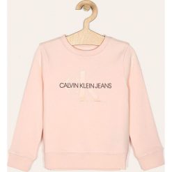 Calvin Klein Jeans - Bluza dziecięca 104-176 cm. Brązowe bluzy dziewczęce Calvin Klein Jeans, z nadrukiem, z elastanu, bez rękawów, bez kaptura. W wyprzedaży za 249,90 zł.