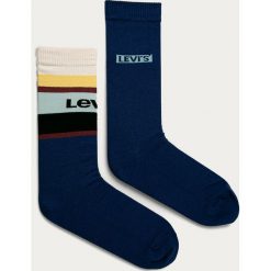 Levi's - Skarpetki (2-pack). Niebieskie skarpetki męskie Levi's®, z nadrukiem, z elastanu. Za 49,90 zł.