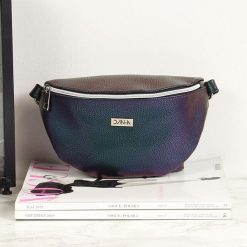 Skórzana saszetka nerka damska kameleon DAN-A T440 - kameleon. Nerki damskie DAN-A, bez wzorów, ze skóry, bez dodatków. Za 89,99 zł.
