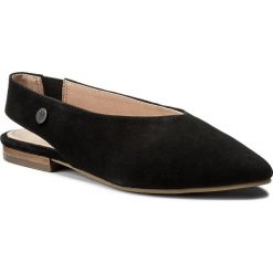 Sandały MARC O'POLO - 802 14003003 304 Black 990. Czarne klapki damskie Marc O'Polo, bez wzorów, z zamszu, bez obcasa, na obcasie. W wyprzedaży za 299,00 zł.
