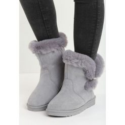 Szare Śniegowce Nit-Pick. Czarne buty zimowe damskie marki Cropp. Za 79,99 zł.