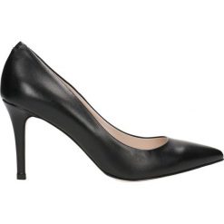 Czółenka SAVONA. Czarne buty ślubne damskie marki Gino Rossi, ze skóry, na wysokim obcasie, na szpilce. Za 149,90 zł.