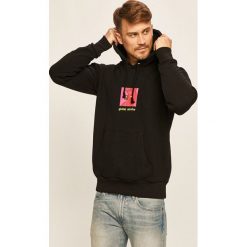 Diesel - Bluza. Czarne bluzy męskie Diesel, s, z nadrukiem, z elastanu, z kapturem, bez rękawów, z kapturem. Za 749,90 zł.