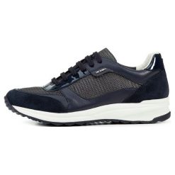 Geox Tenisówki Damskie Airell, 36, Ciemnoniebieskie. Czarne trampki i tenisówki damskie Geox, bez wzorów, bez zapięcia. W wyprzedaży za 365,00 zł.