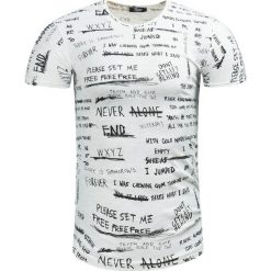 Koszulka męska t-shirt w wzory Recea. Koszulki męskie Recea, s, bez wzorów, z bawełny, bez kołnierzyka. W wyprzedaży za 29,99 zł.