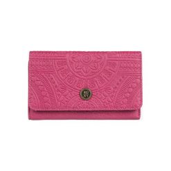 Roxy Crazy Diamond Portfel Różowy. Różowe portfele damskie Roxy, bez wzorów, z materiału. Za 131,95 zł.