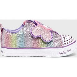 Skechers - Tenisówki dziecięce. Różowe trampki dziewczęce Skechers, bez wzorów, z materiału, bez zapięcia. W wyprzedaży za 159,90 zł.