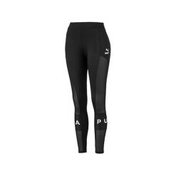 Puma Legginsy Legginsy Xtg, Kobiety Dresy i legginsy damskie Legginsy damskie czarny M. Czarne legginsy damskie Puma, m, bez wzorów, z dresówki, bez kołnierzyka, bez rękawów. W wyprzedaży za 283,93 zł.