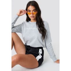 Calvin Klein Bluza Institutional Logo - Grey. Szare bluzy damskie Calvin Klein. Za 364,95 zł.