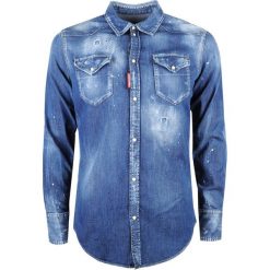 Dsquared2 Koszula "Classic Western". Czerwone koszule męskie Dsquared2, bez wzorów, bez kołnierzyka, bez rękawów. Za 1399,00 zł.