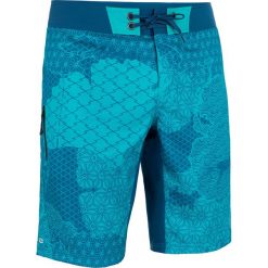 Spodenki surfing standardowe BS 500L Patchwork. Niebieskie koszulki męskie OLAIAN, l, bez wzorów, z poliesteru, klasyczne, na fitness i siłownię. Za 79,99 zł.