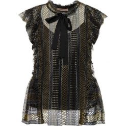 Bluzka TwinSet 192TT2364. Czarne koszule damskie Twinset, bez wzorów, z wiskozy, bez kołnierzyka, bez rękawów. W wyprzedaży za 329,00 zł.