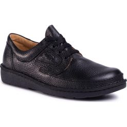 Półbuty CLARKS - Nature II 261420397 Black. Czarne półbuty męskie Clarks, na co dzień, bez wzorów, ze skóry, bez zapięcia. Za 559,00 zł.