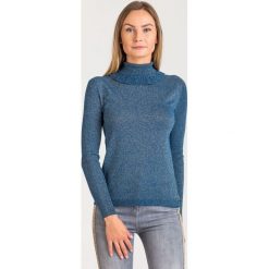 GOLF Twinset. Niebieskie swetry damskie Twinset, s, z aplikacjami, z dzianiny, bez rękawów, bez kaptura. Za 304,50 zł.