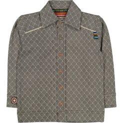 Koszula "Fence Me In" w kolorze antracytowo-brązowym. Brązowe koszule chłopięce marki 4FunkyFlavours Kids, z klasycznym kołnierzykiem. W wyprzedaży za 82,95 zł.
