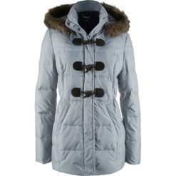 Kurtka pikowana (lekki puch) bonprix srebrnoszary. Szare kurtki damskie bonprix, bez wzorów, z puchu, bez kaptura. Za 129,99 zł.