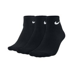 Skarpety Nike 3PPK Lightweight Quarter (SX4706-001). Czarne skarpetki męskie marki Nike, bez wzorów. Za 31,99 zł.