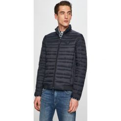 Armani Exchange - Kurtka puchowa. Niebieskie płaszcze męskie Armani Exchange, xl, bez wzorów, z materiału, krótkie, bez kaptura. Za 699,90 zł.