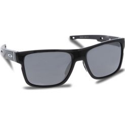 Okulary przeciwsłoneczne OAKLEY - Crossrange OO9361-0257 Polished Black/Black Iridium. Czarne okulary przeciwsłoneczne męskie wayfarery marki Oakley, z tworzywa sztucznego. W wyprzedaży za 549,00 zł.