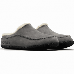 Sorel kapcie męskie Falcon Ridge II Quarry Black 42. Czarne kapcie męskie Sorel, z zamszu. Za 345,00 zł.